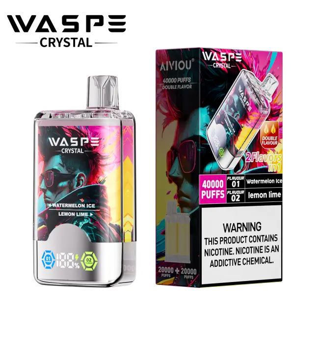 WASPE Crystal 40000 Puffs Dual flavor - Image 2