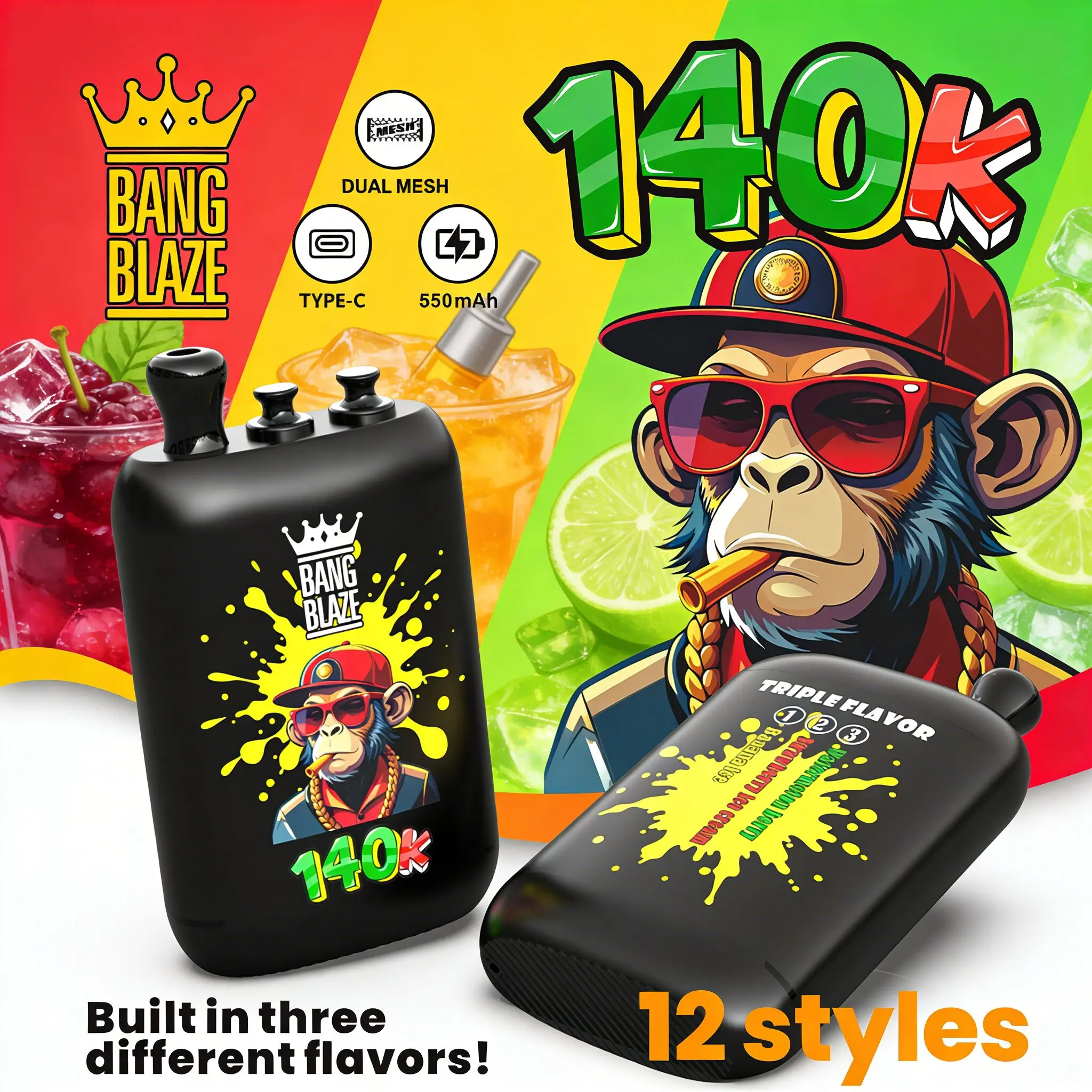 Bang Blaze 140000 Puffs 3-in-1 Flavor